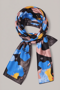 printed blue Hijab